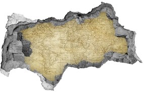 Samolepiaca diera na stenu Staré mapa sveta nd-b-85725427