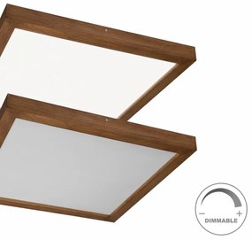 Brilagi-LED Stmievateľné svietidlo WOODY FRAME LED/50W/230V dub 60x60 cm IP44 + DO