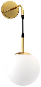 Toolight - Závesné svietidlo zo skla Gold APP653-1W, zlatá, OSW-08199