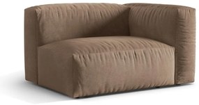 Svetlohnedý zamatový modul pohovky (pravý roh) Martina – Micadoni