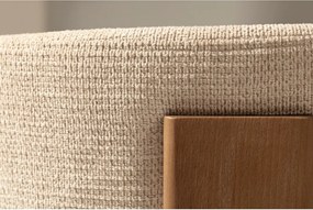 Krémovobiele čalúnené jedálenské stoličky v súprave 2 ks Nadia – MOME