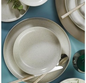 16-dielna jedálenská súprava, béžová/porcelán