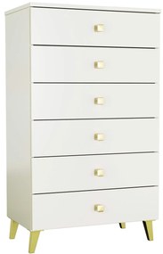 Komoda Mobian 6 (kašmír). Akcia -16%. Vlastná spoľahlivá doprava až k Vám domov. 1107562