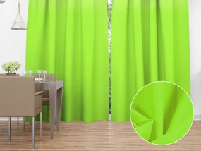Biante Dekoračný záves Rongo RG-041 Žiarivý zelený 140x150 cm