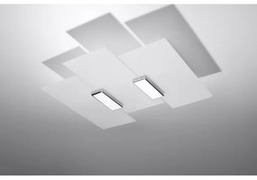 Sollux SL.0198 - Stropné svietidlo FABIANO 3xE27/60W/230V biela/chróm