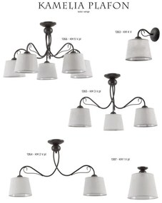 Jupiter 1363 - KM K V - Nástenné svietidlo KAMELIA 1xE27/60W/230V