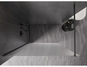 Mexen Kioto-X, sprchová zástena 150 x 200 cm, 10mm sklo námraza, grafitový profil, 800-150-101-95-30-X