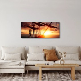 Obraz - Staroveká pirátska loď (120x50 cm)