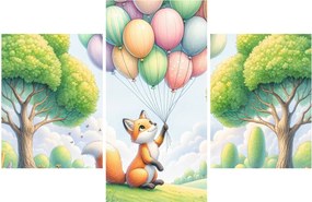 Obraz – Šťastná líška (90x60 cm)