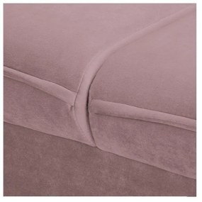 Zamatová pohovka v levanduľovej farbe 138 cm Juli – Ropez