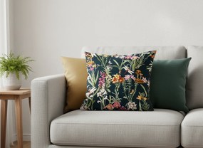 Dekoračná obliečka na vankúš MYSTIC GARDEN 45x45 cm, tmavozelená