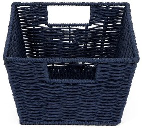 Pletený košík Compactor 31 x 24 x 14 cm, biela