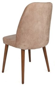 Súprava jedálenských stoličiek Alfa Beige aWalnut, 2 ks