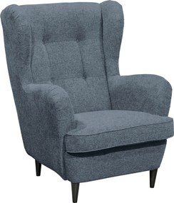 XXXLutz KRESLO UŠIAK, textil, modrá MID.YOU - Online Only obývacie izby - 002220035017