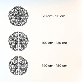 Elegantná drevená mandala – Štýlová nástenná dekorácia | SENTOP PR0250