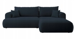 Rohová sedacia súprava Olivo I (p) (modrá čierna)
