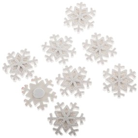 Sada vianočných ozdôb Snehová vločka, 12 ks,polyrezín