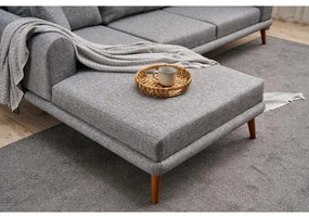 Rohová sedačka Sorenella (L) (sivá). Akcia -18%. Vlastná spoľahlivá doprava až k Vám domov. 1101786