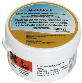 Multiblock 600g chlórová tableta pre väčšie bazény