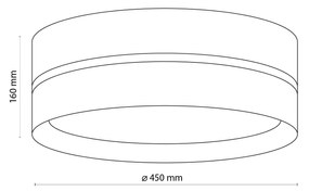 Prisadené svietidlo TK 6577 LINOBIANCO juta