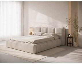 Béžové čalúnené čelo postele 209x100 cm Darren – Micadoni
