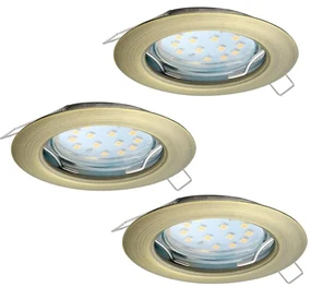 Eglo 94238 - SADA 3x LED Podhľadové svietidlo PENETO 3xGU10-LED/3W/230V EG94238