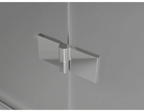 Mexen, Mexen Lunar pravé otočné sprchové dvere 75 cm, transparentné, chróm - 834-075-000-01-00-P