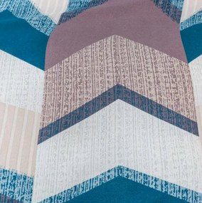 Obliečky z mikrovlákna CHEVRONIX modro-fialové Rozmer obliečky: 2 ks 70 x 80 cm | 160 x 200 cm