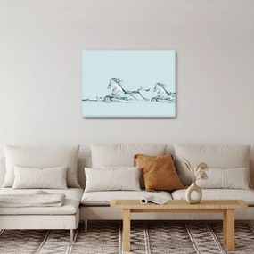 Obraz - Kone z kvapiek vody (70x50 cm)