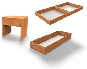 E-matrac Manželský Set Economic Buk (Posteľ, rošty, matrace, doplnky) Typ matraca: Sendvičový (penový) 7 zónový, Rošt: Latový bočný výklop, Posteľ: 200x180