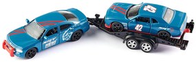 SIKU Super – Dodge Charger s pretekárskym autom na vleku
