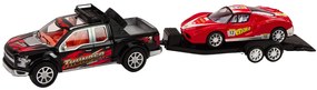 LEAN TOYS Súprava pick-upu s odťahovým návesom so športovým autom