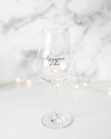 Bella Rose Pohár na víno Aj zajtra je deň + vianočná krabička