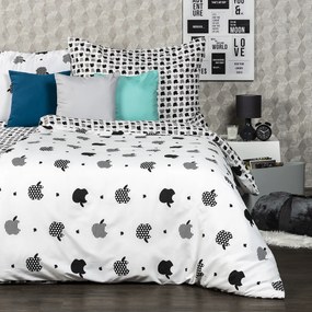 4home Obliečky Appletime micro , 140 x 200 cm, 70 x 90 cm