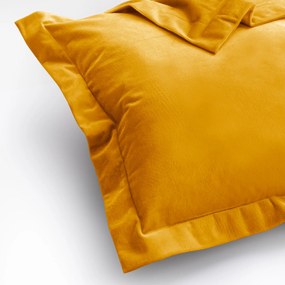 Obliečky na vankúše AmeliaHome Velvet Side Si horčicové