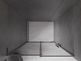 Mexen Velar L, posuvné sprchové dvere do otvoru 110 cm, 8mm šedé sklo, grafit brúsený, 871-110-003-41-66