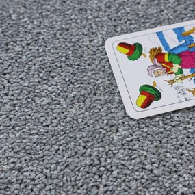 ITC, Metrážny koberec Feliz 094, na mieru, šíře 4m, šedá, filc, detská izba
