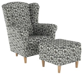 Kreslo s taburetom ASTRID Tempo Kondela