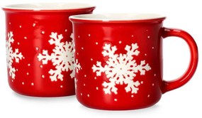 Sada dvoch hrnčekov TRINKIE so snehovými vločkami 802107 360 ml