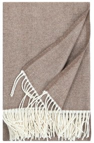 Merino deka Elli 130x180, bielo-hnedá