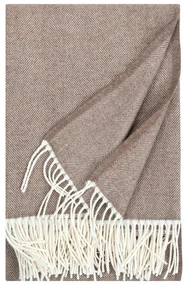 Merino deka Elli 130x180, bielo-hnedá