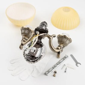 Brilagi - Nástenná lampa CLASSIC 2xE27/60W/230V mosadz