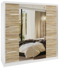 Šatníková skriňa SERENITY 200 cm dub sonoma mat  ME SERENITY SZP5/0/W/DS/0/HIAL