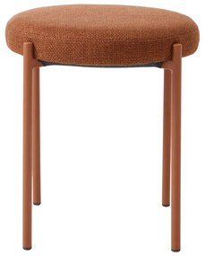 Kovová stolička v terakotovej farbe Pelican – Unique Furniture