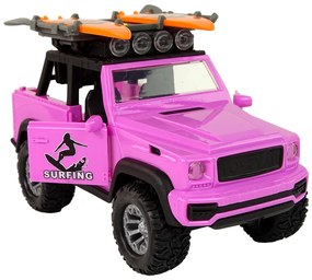 Lean Toys Ružové terénne auto 1:14 – zvukové a svetelné efekty