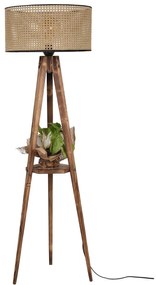 Stojací lampa Sehbali IV 153 cm hnědá