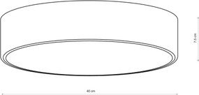 BRILAGI - Stropné svietidlo do kúpeľne CLARE 3xE27/24W/230V priemer 40 cm IP54 hnedé
