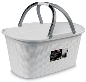 STEFANPLAST Košík na bielizeň Elegance, biely