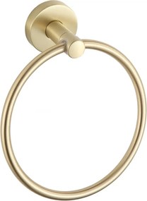 Mexen Remo, prsteňový vešiak na uterák, zlatá matná, 7050732-55