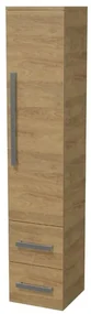 Kúpeľňová skrinka vysoká SAT Cube Way 32,5x162,5x33 cm dub Hickory CUBE3CHV35DH
